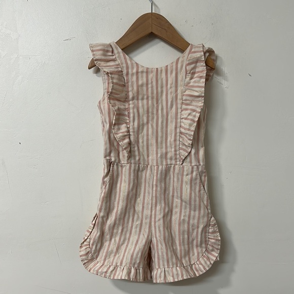 OshKosh B'gosh Pink Ruffle Romper - Picture 1 of 2